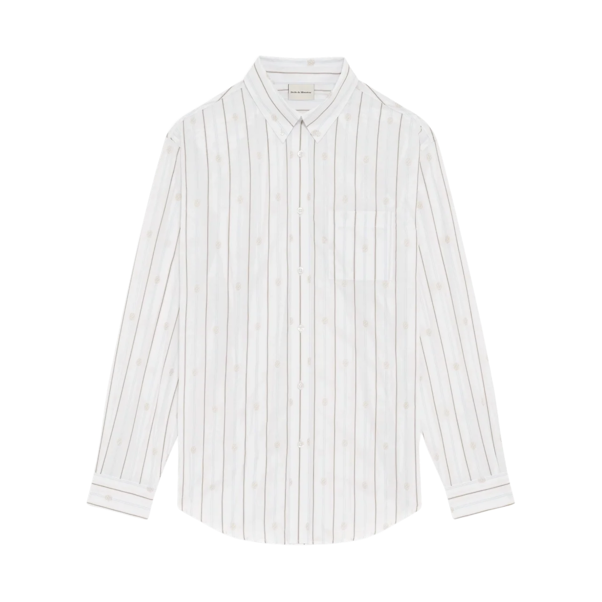 Chemise Rayée Monogramme