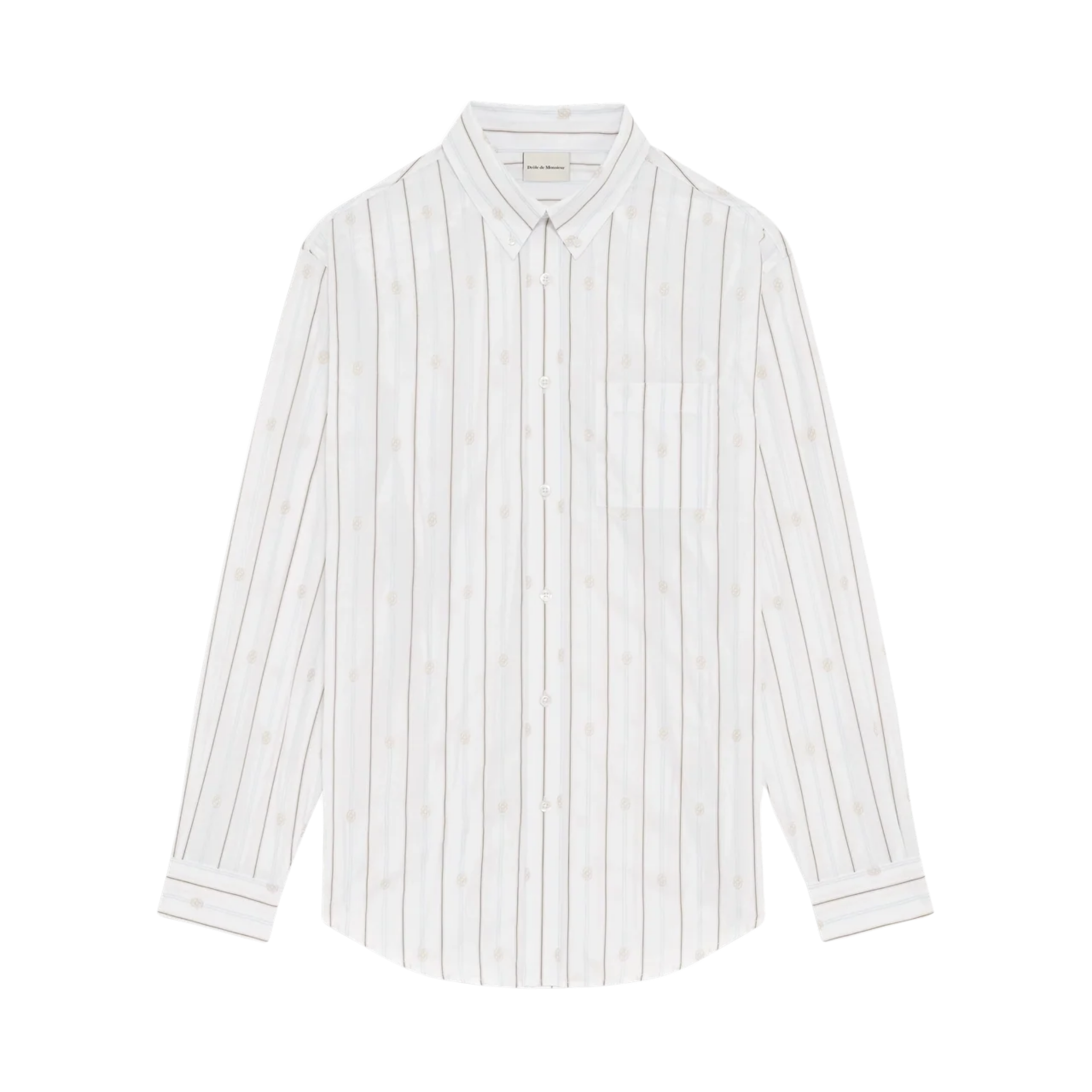 Chemise Rayée Monogramme