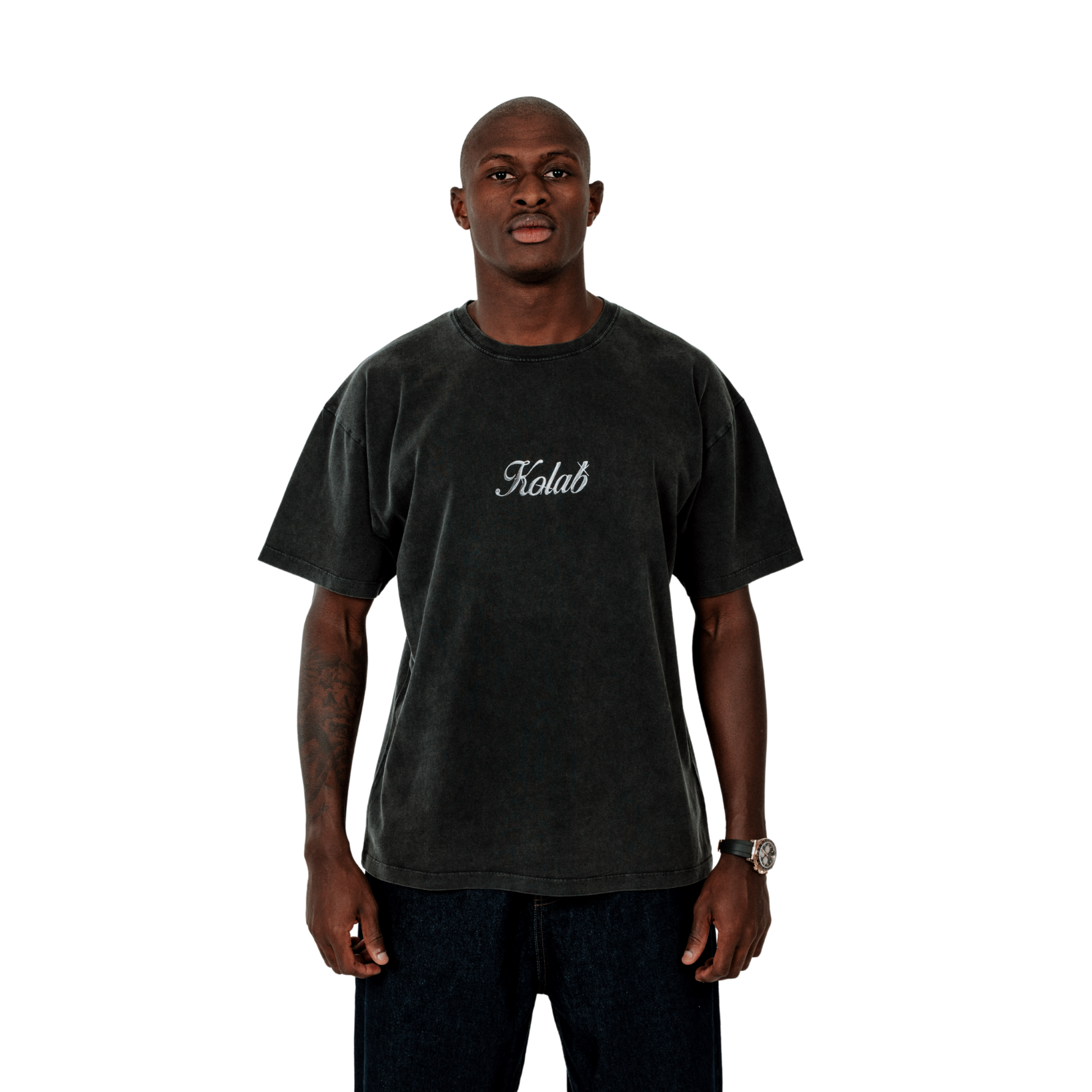 Kolab Safety Pin Tee Black