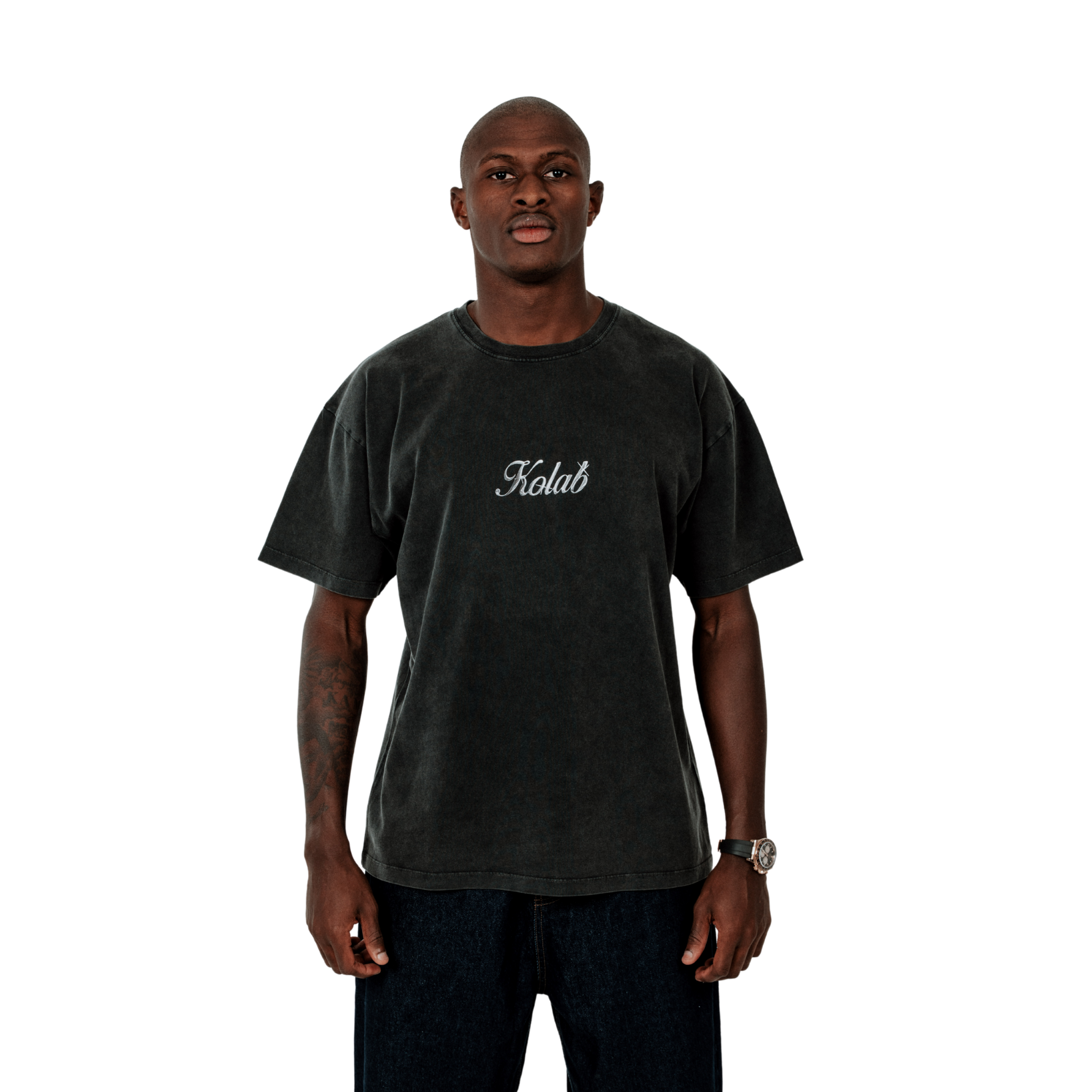 Kolab Safety Pin Tee Black