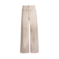 Lacy Baggy Jeans Dirty White