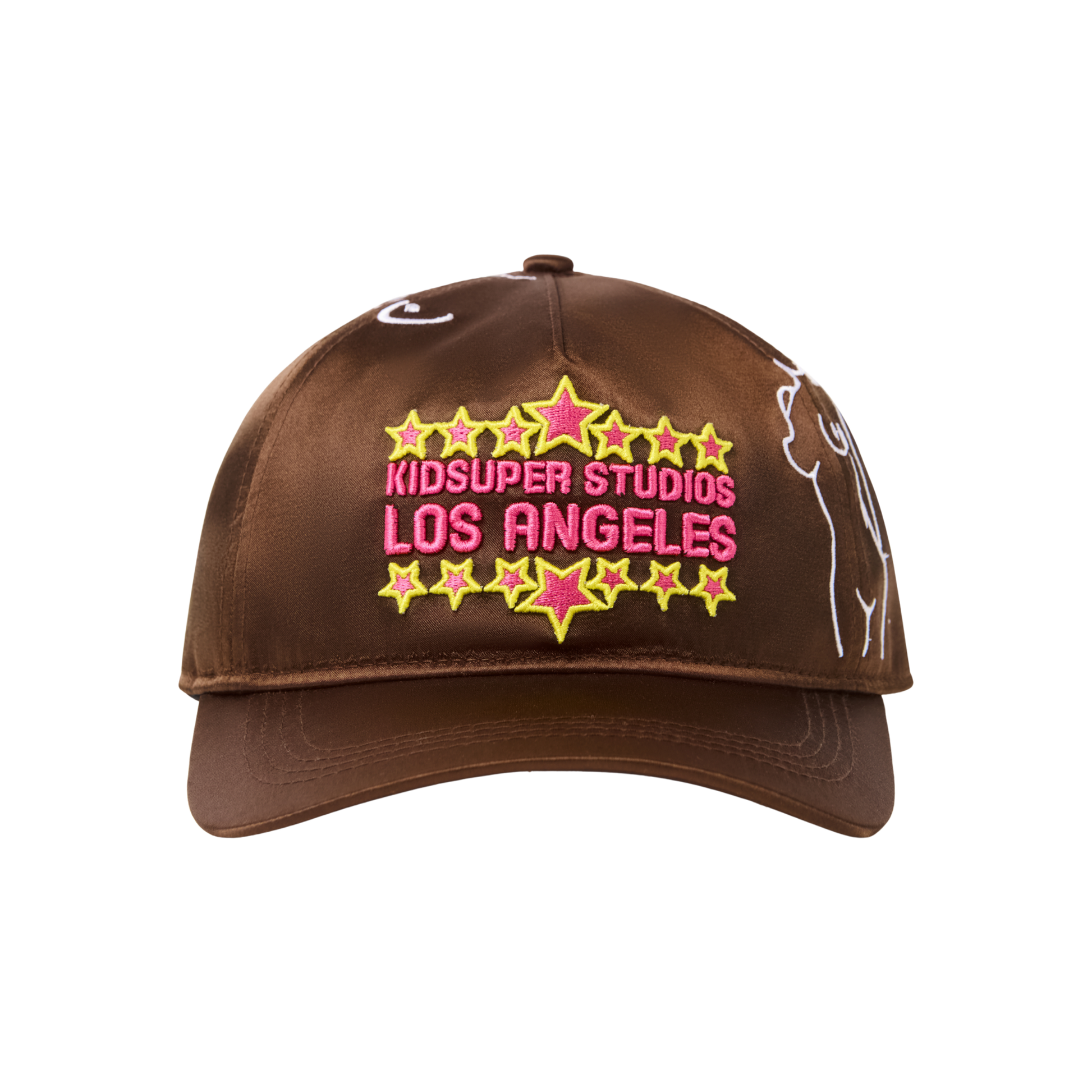 LA Nylon Snapback Hat-Brown