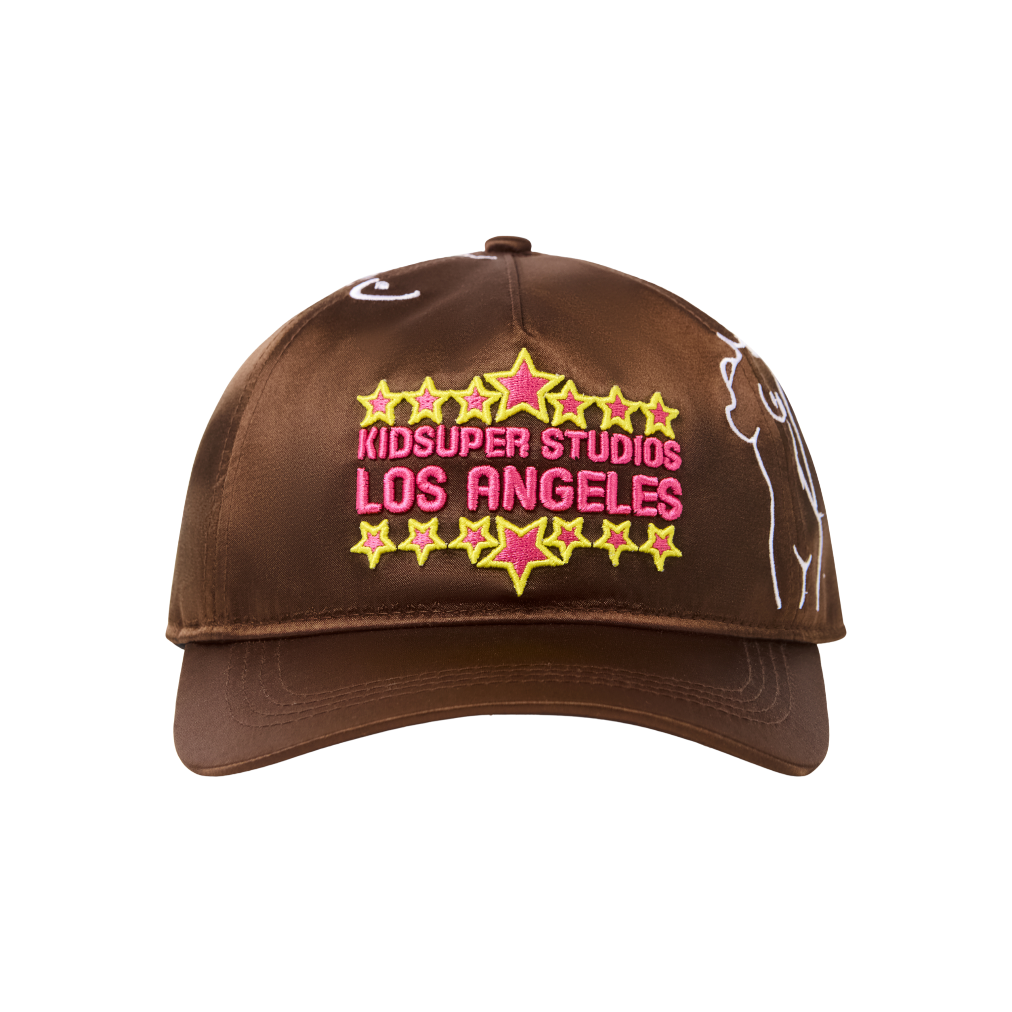 LA Nylon Snapback Hat-Brown