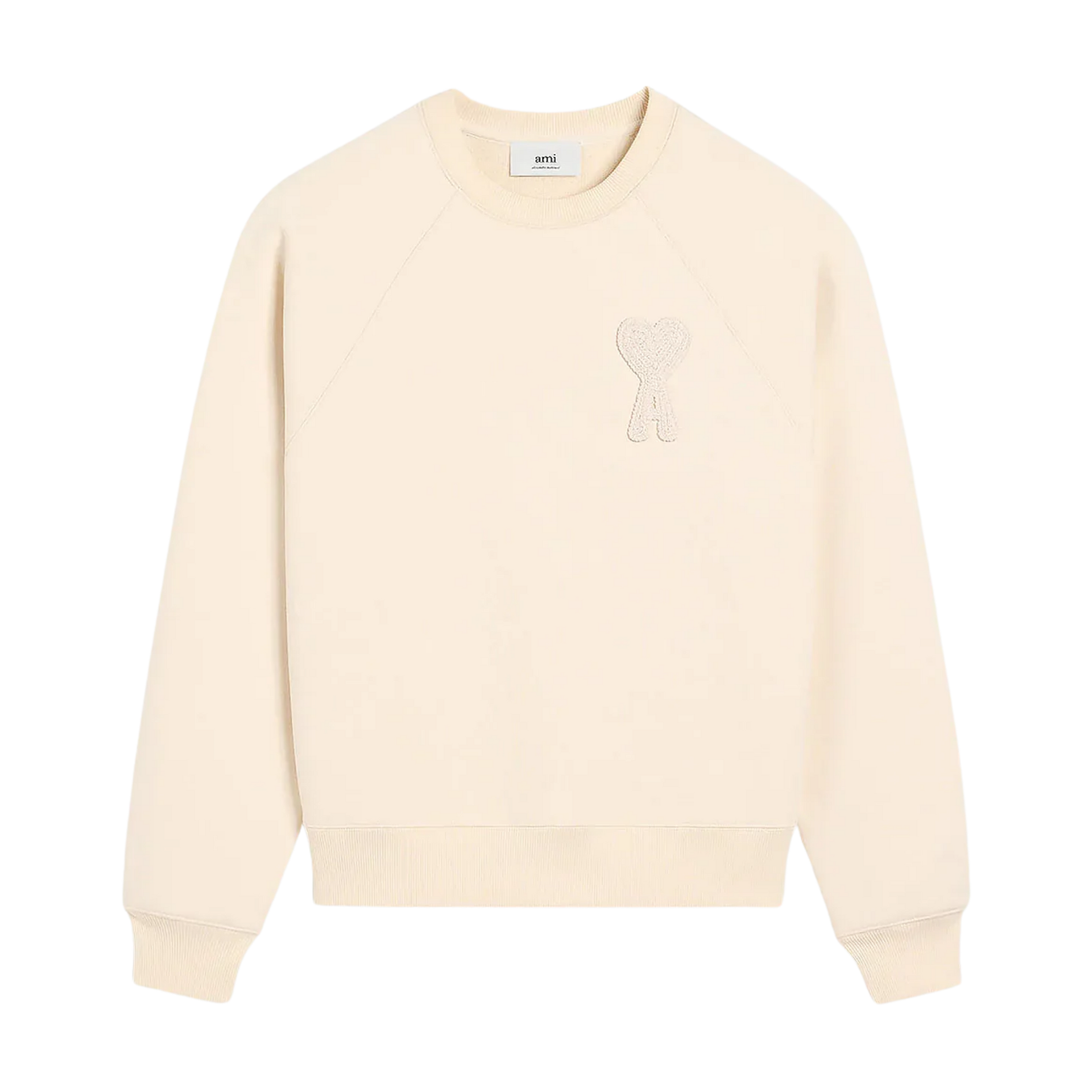 Sweatshirt Ami De Coeur Beige Patch