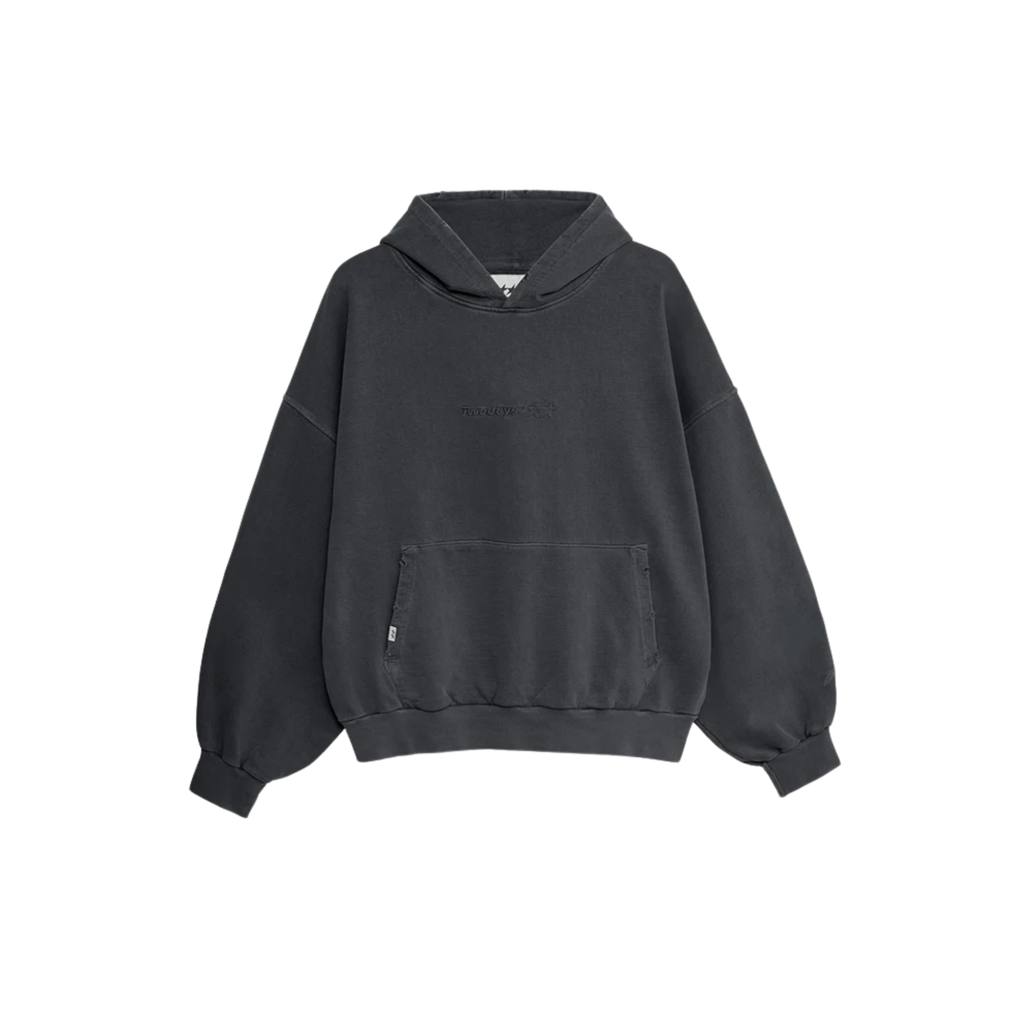 Stone Washed Black Icon Hoodie