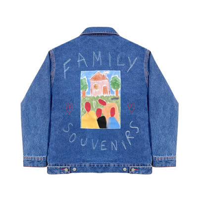 Family Souvenir (Blue) Denim Jacket