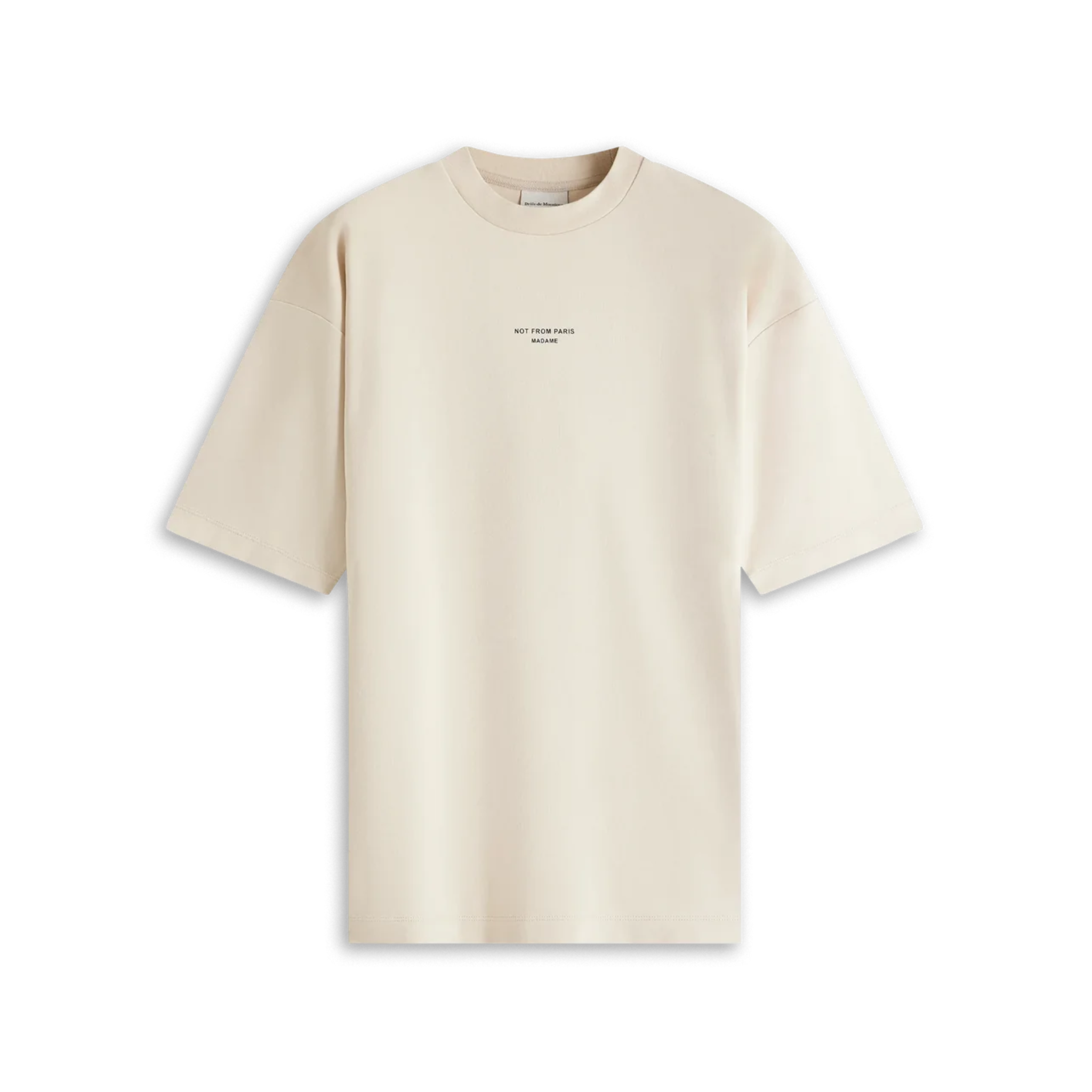 Le T-Shirt Slogan Classique Beige