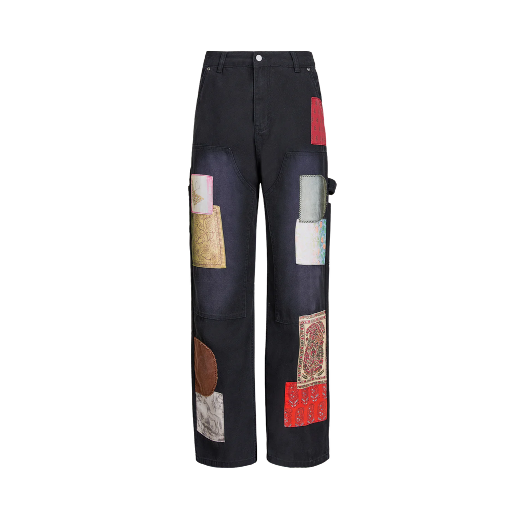 Canvas Washed Tapestry Pants VINTAGE BLACK