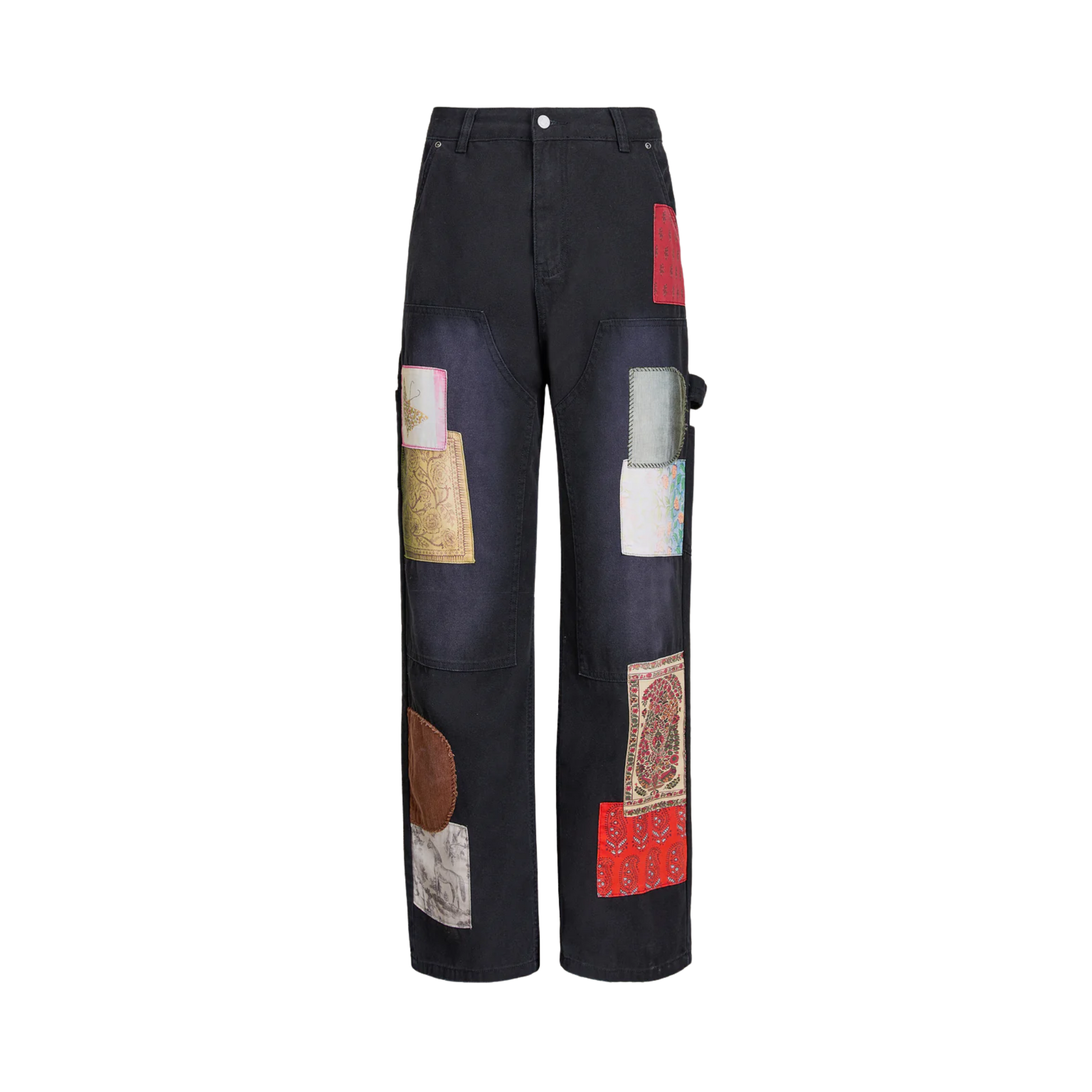 Canvas Washed Tapestry Pants VINTAGE BLACK