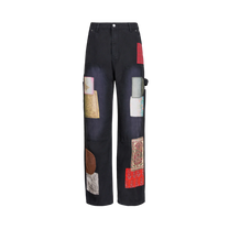 Canvas Washed Tapestry Pants VINTAGE BLACK