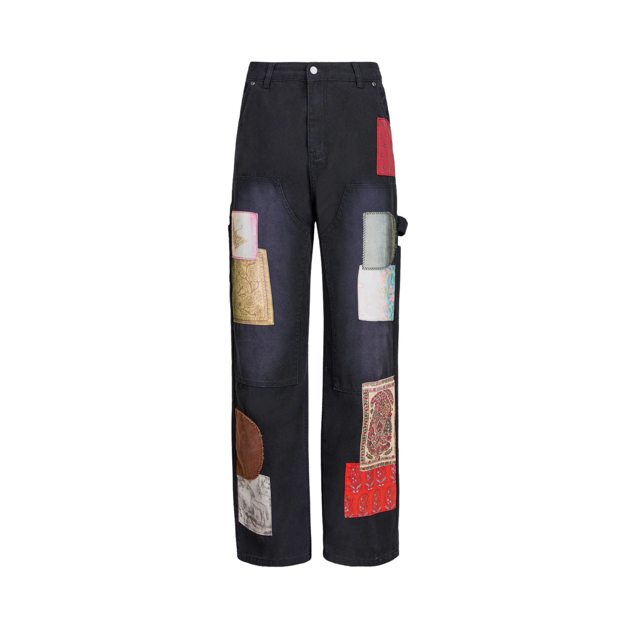 Canvas Washed Tapestry Pants VINTAGE BLACK