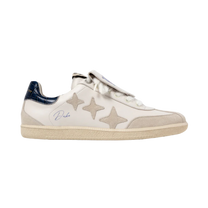 NY White Navy Sneaker