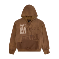 Sun Faded Hoodie Brown