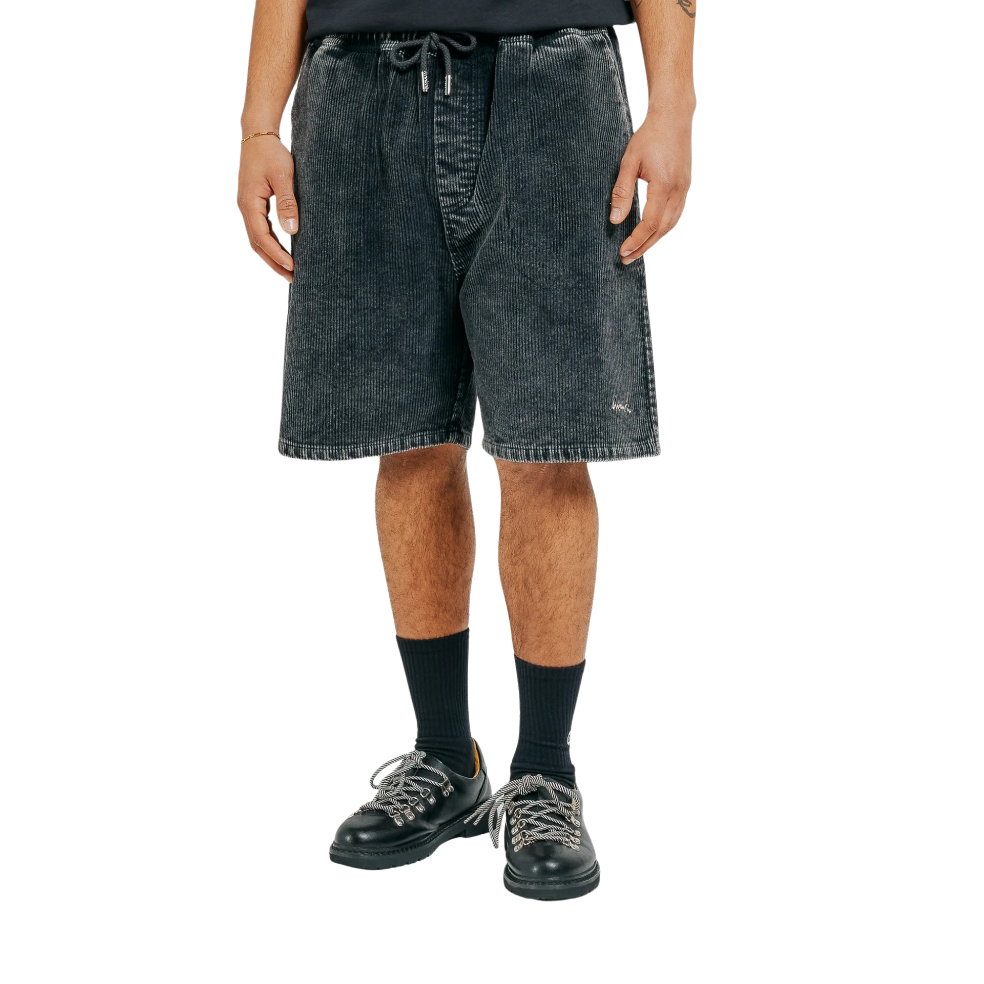 MAGOADO WASHED CORD SHORTS BKW