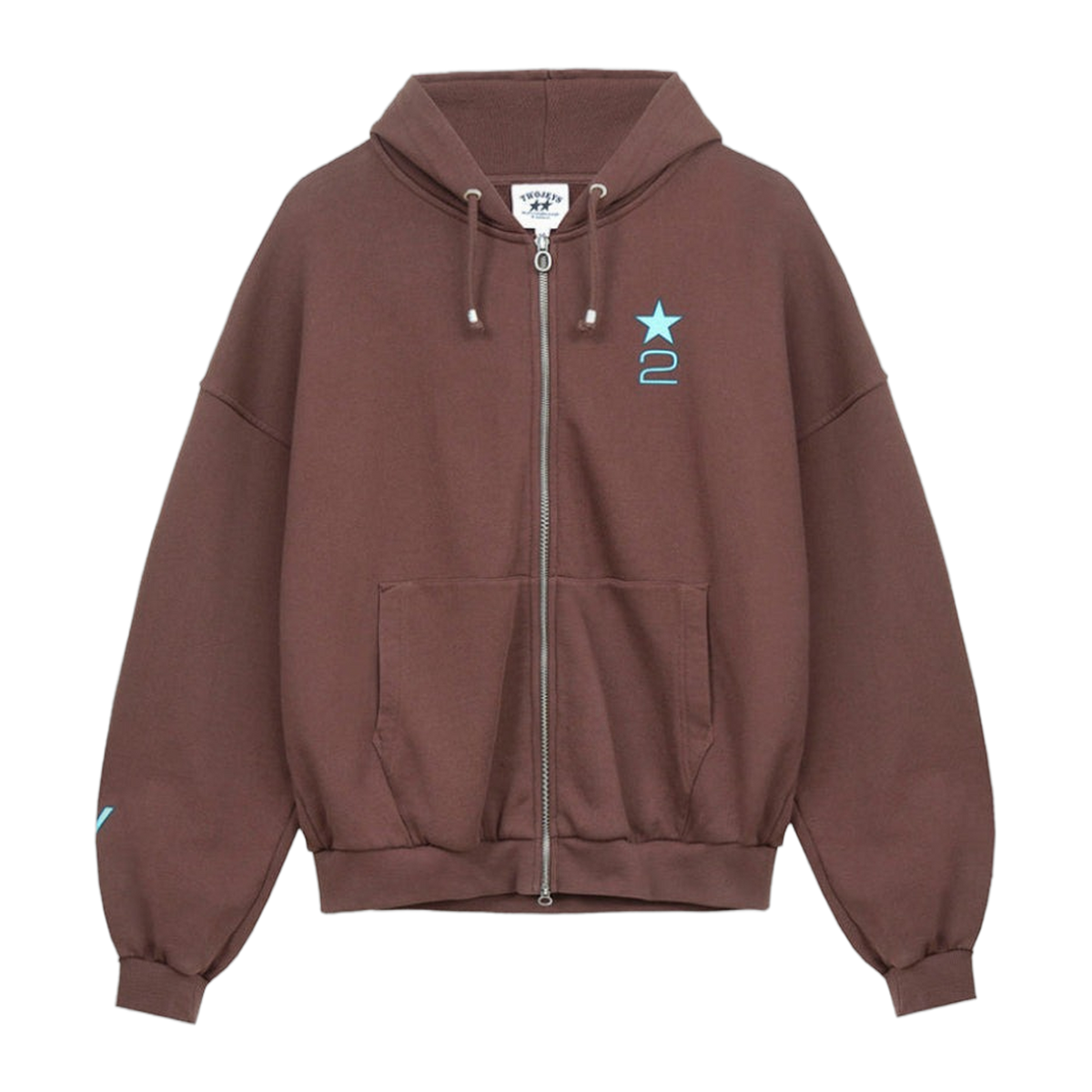 Two Jeys 2 JEYS Zipper Brown