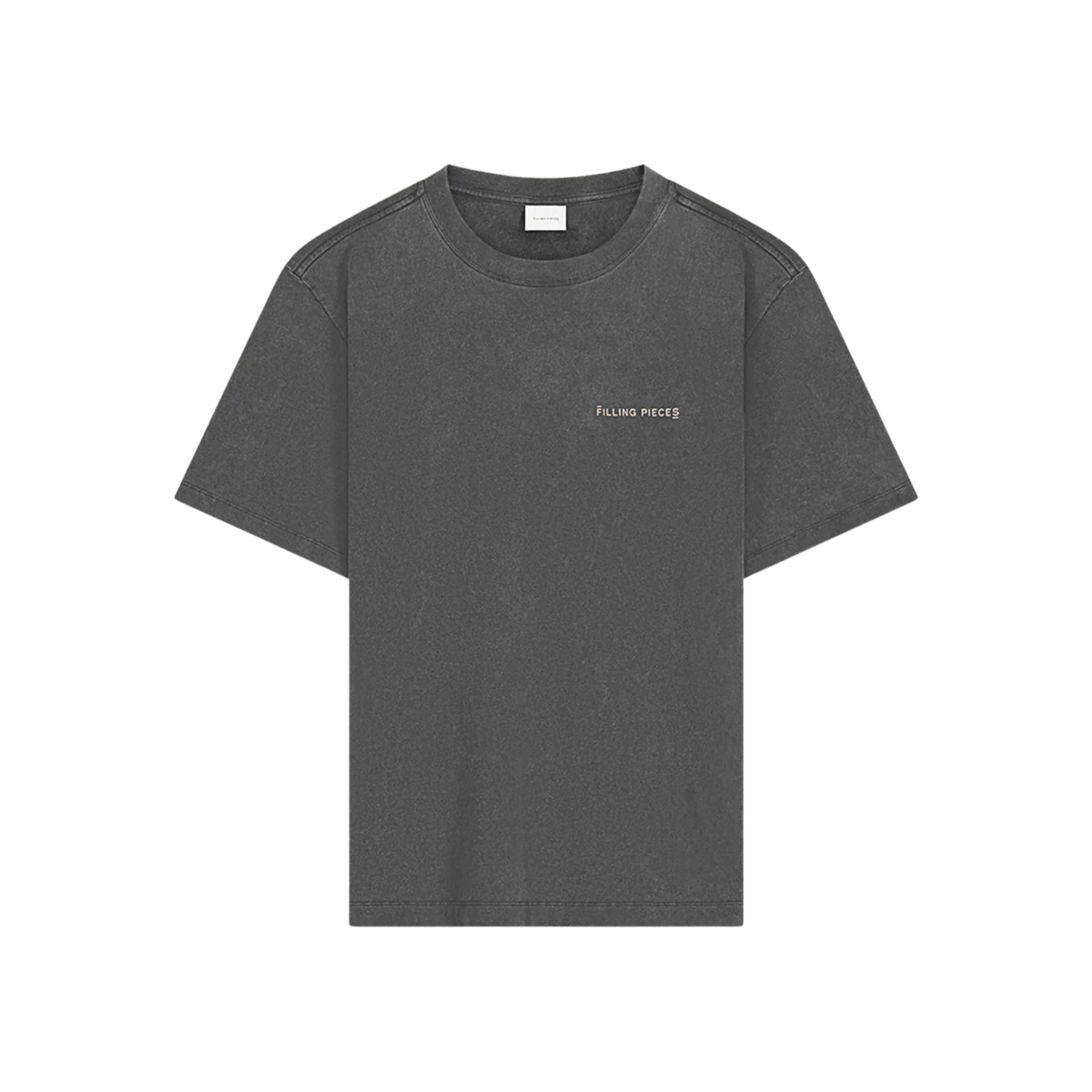 T-shirt Alphabet Travertine Vintage Black