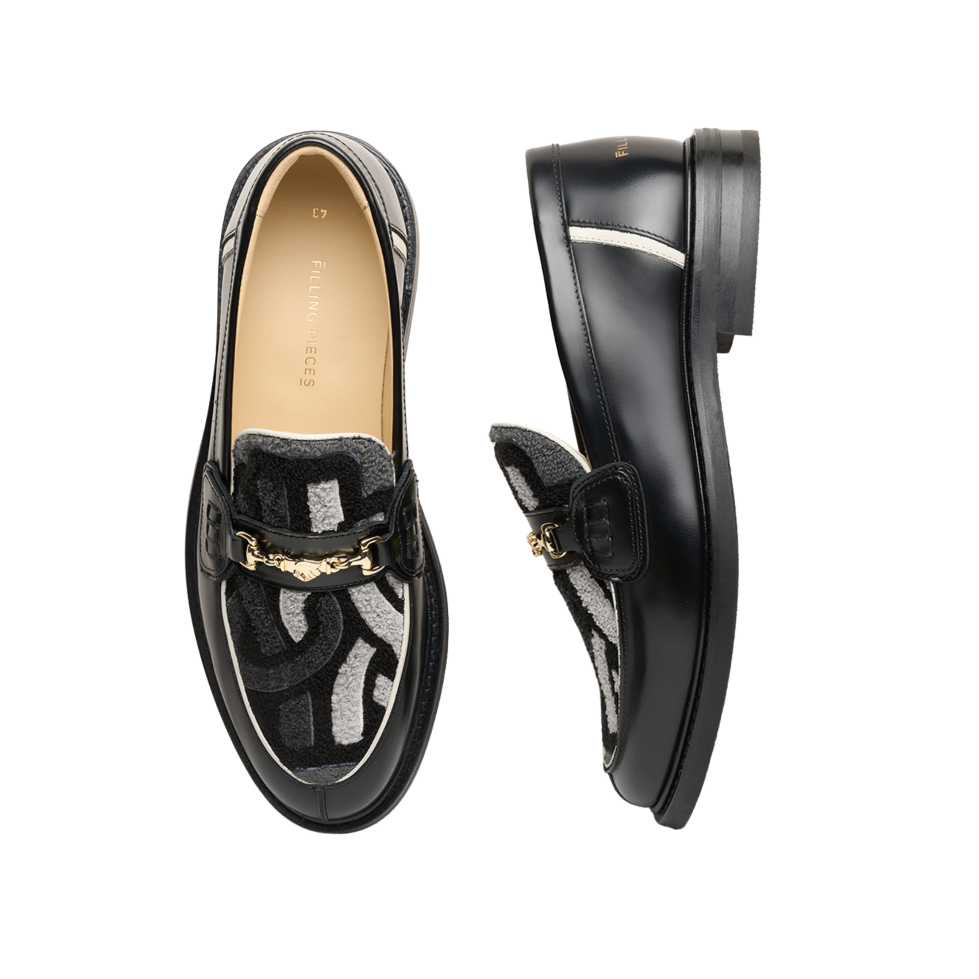 Loafer Gowtu Black Grey