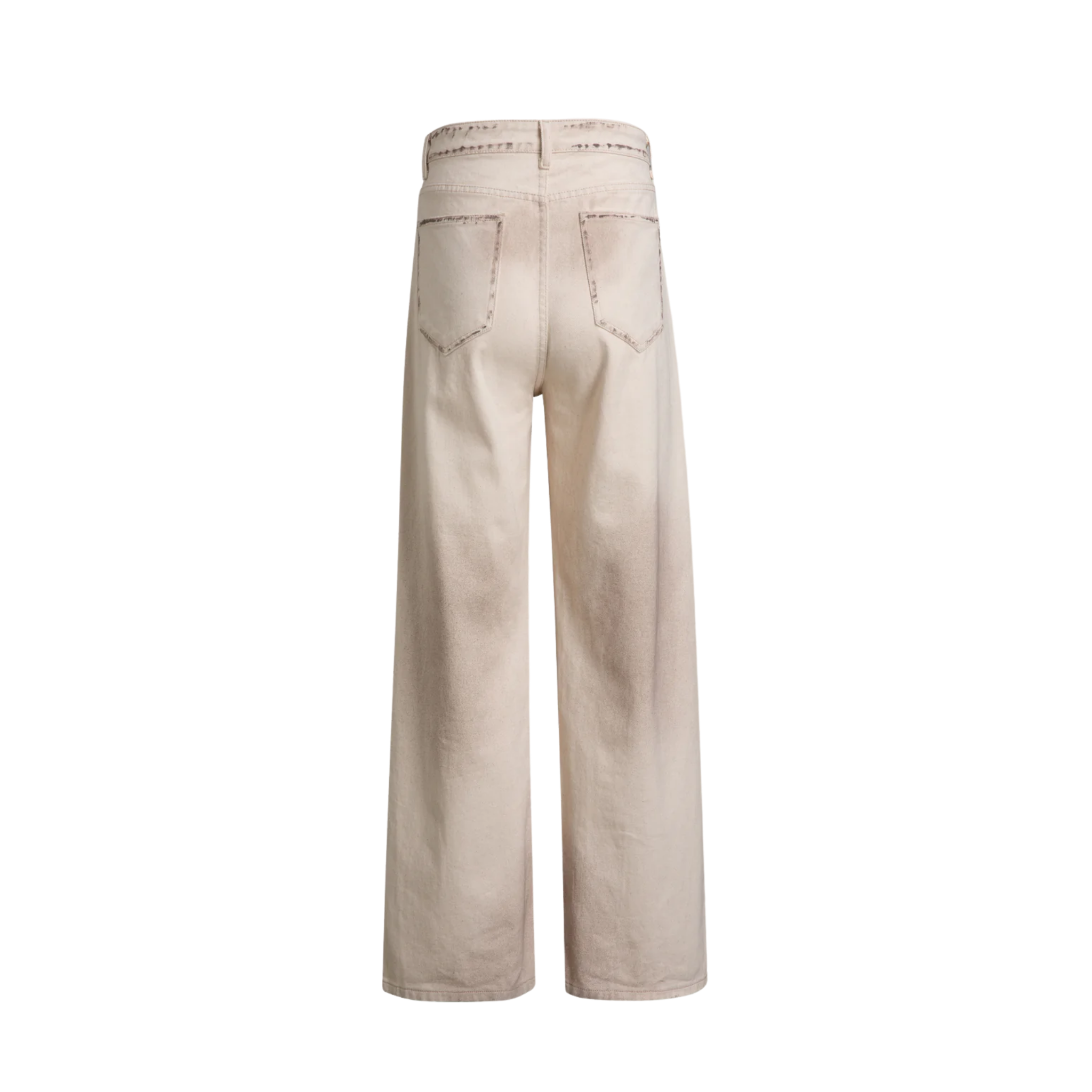 Lacy Baggy Jeans Dirty White