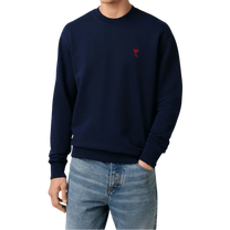 Sweatshirt Ami De Coeur Bleu Marine Rouge
