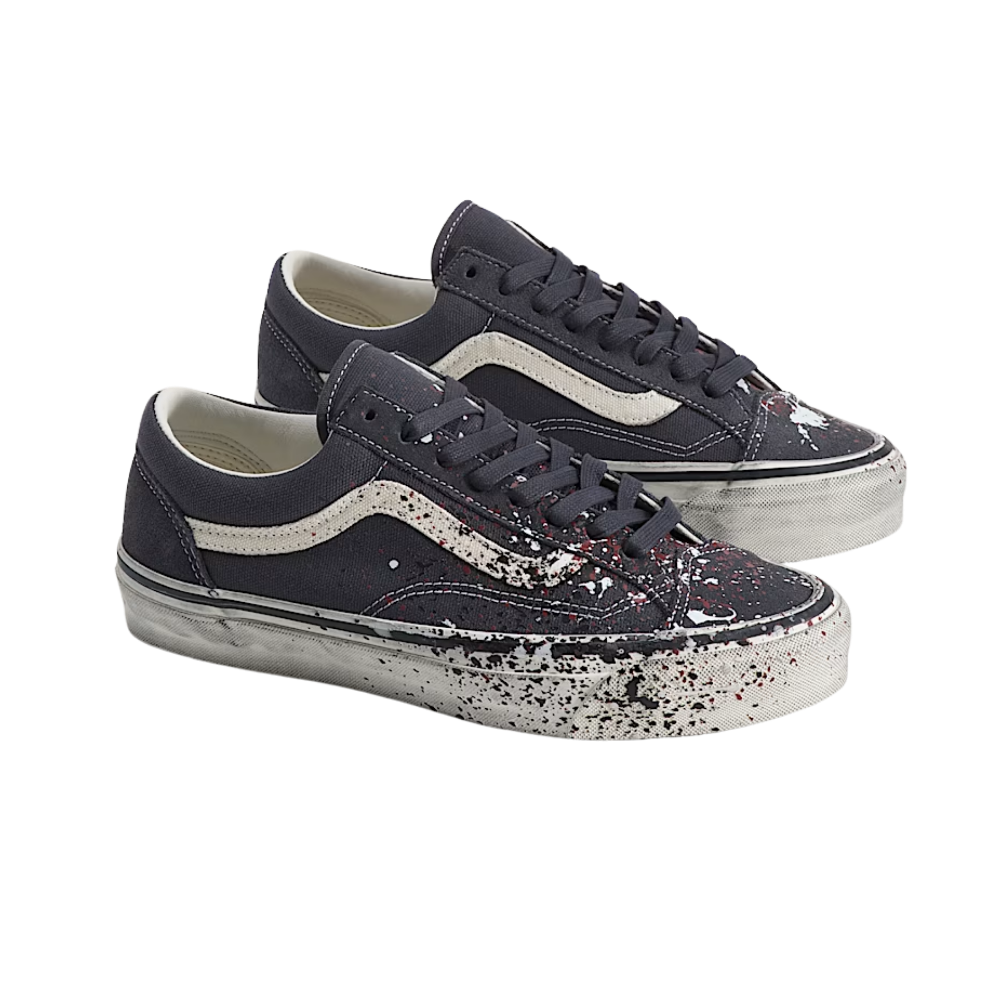 LX Old Skool 36 Paint Splatter Charcoal Grey