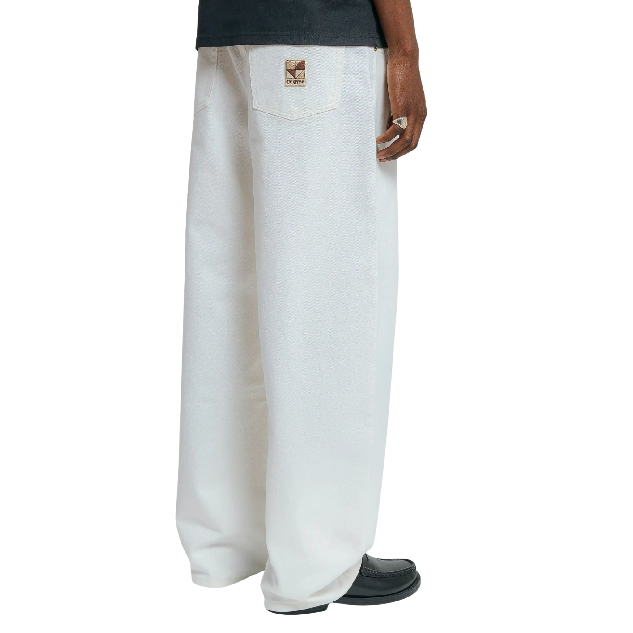 LOOFA HEART SOFT TWILL PANTS WHITE