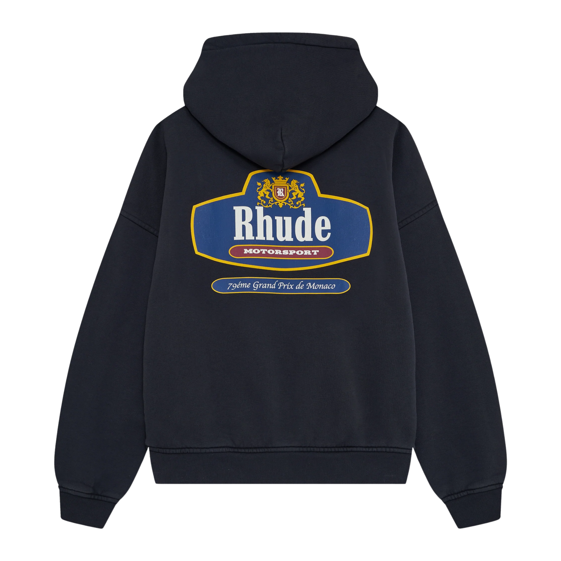 RACING CREST ZIP-UP HOODIE VINTAGE BLACK