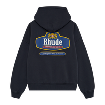 RACING CREST ZIP-UP HOODIE VINTAGE BLACK