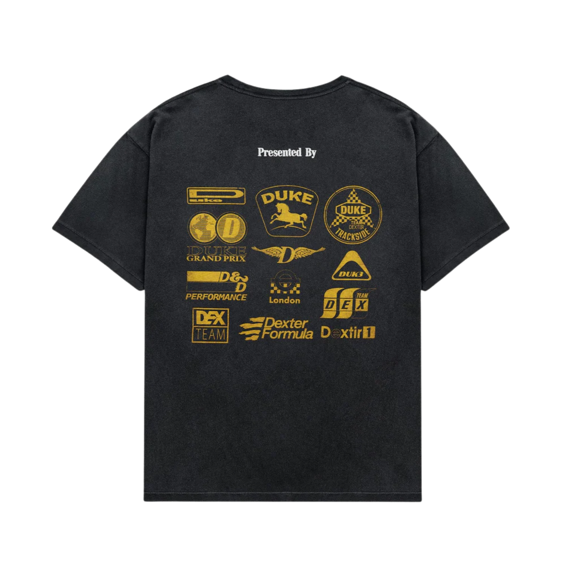DR Sponsors Washed Black + Yellow T-Shirt