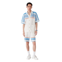 Cotton Tennis Short Sleeve Crochet Shirt