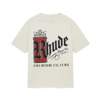 RHUDE FUMAR 91 TEE VINTAGE WHITE