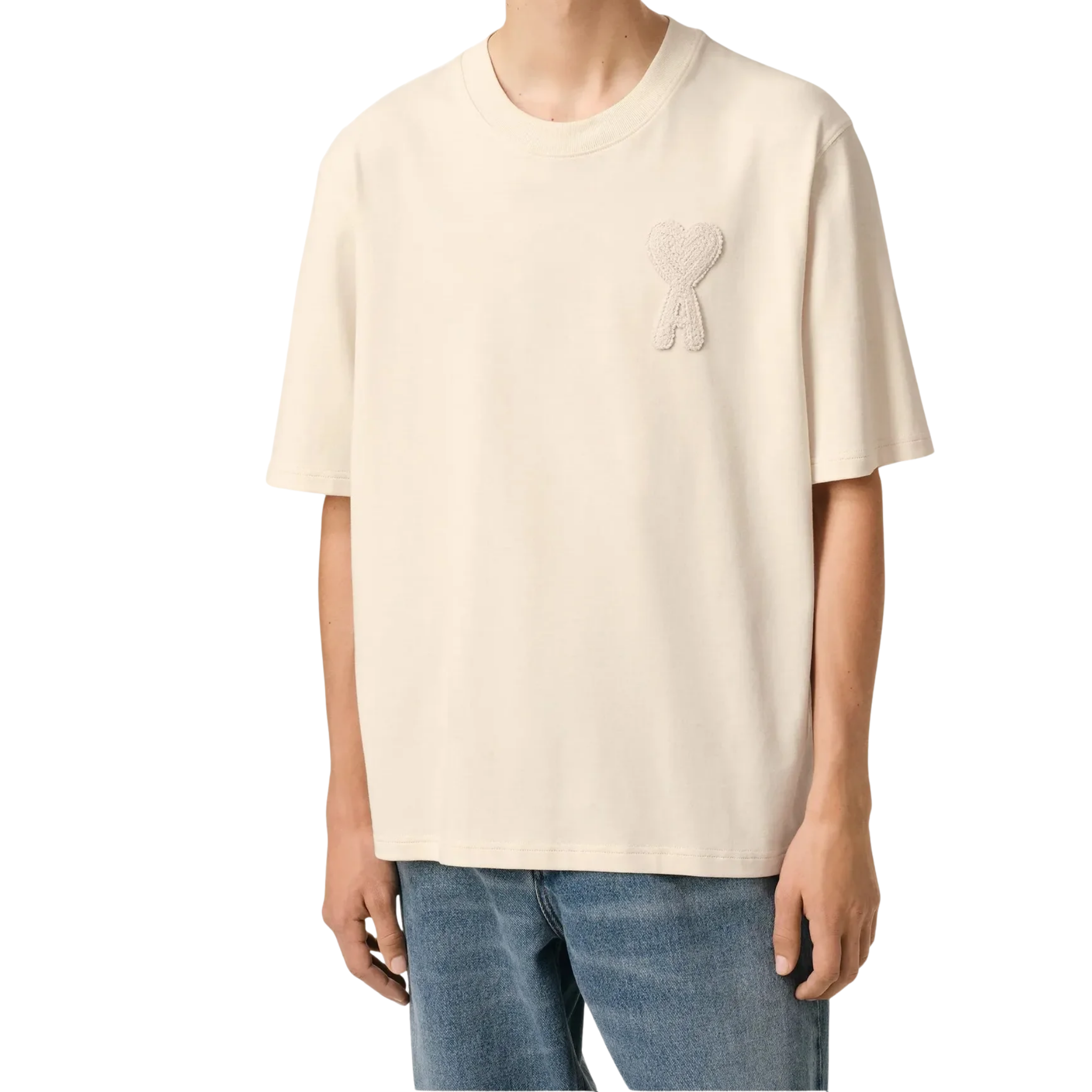 T-Shirt Patch Ami De Coeur Beige