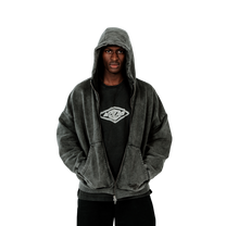 Kolab Black Zip-Up Hoodie