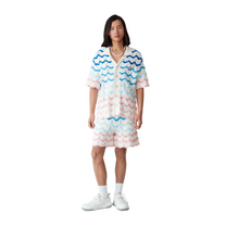 Gradient Wave Crochet Shorts