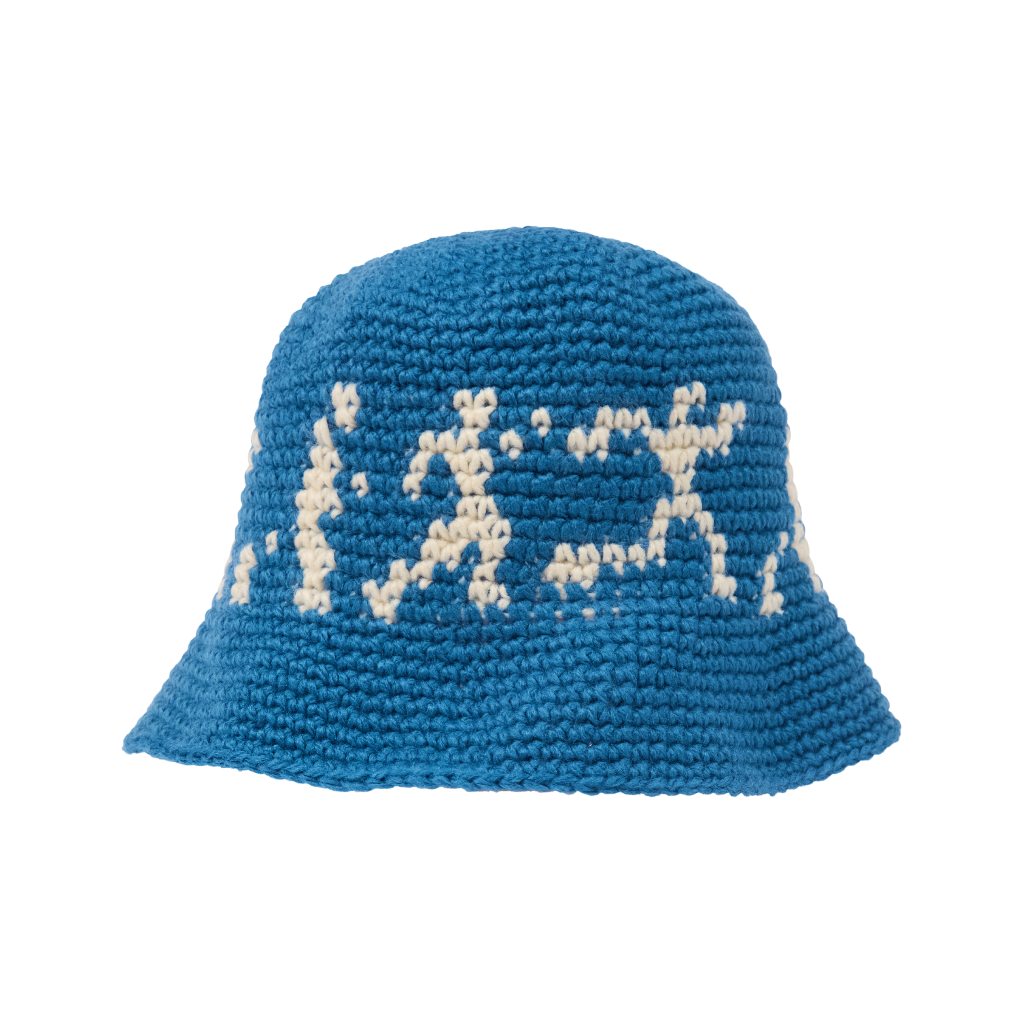 Running Guys Crochet Hat-Blue