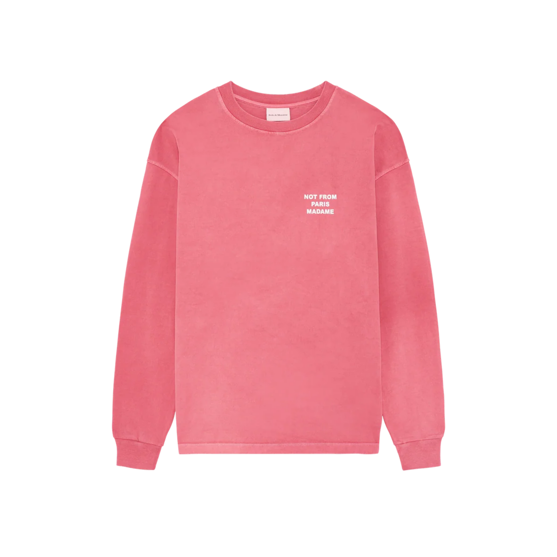 Washed Long Sleeve Slogan T-shirt