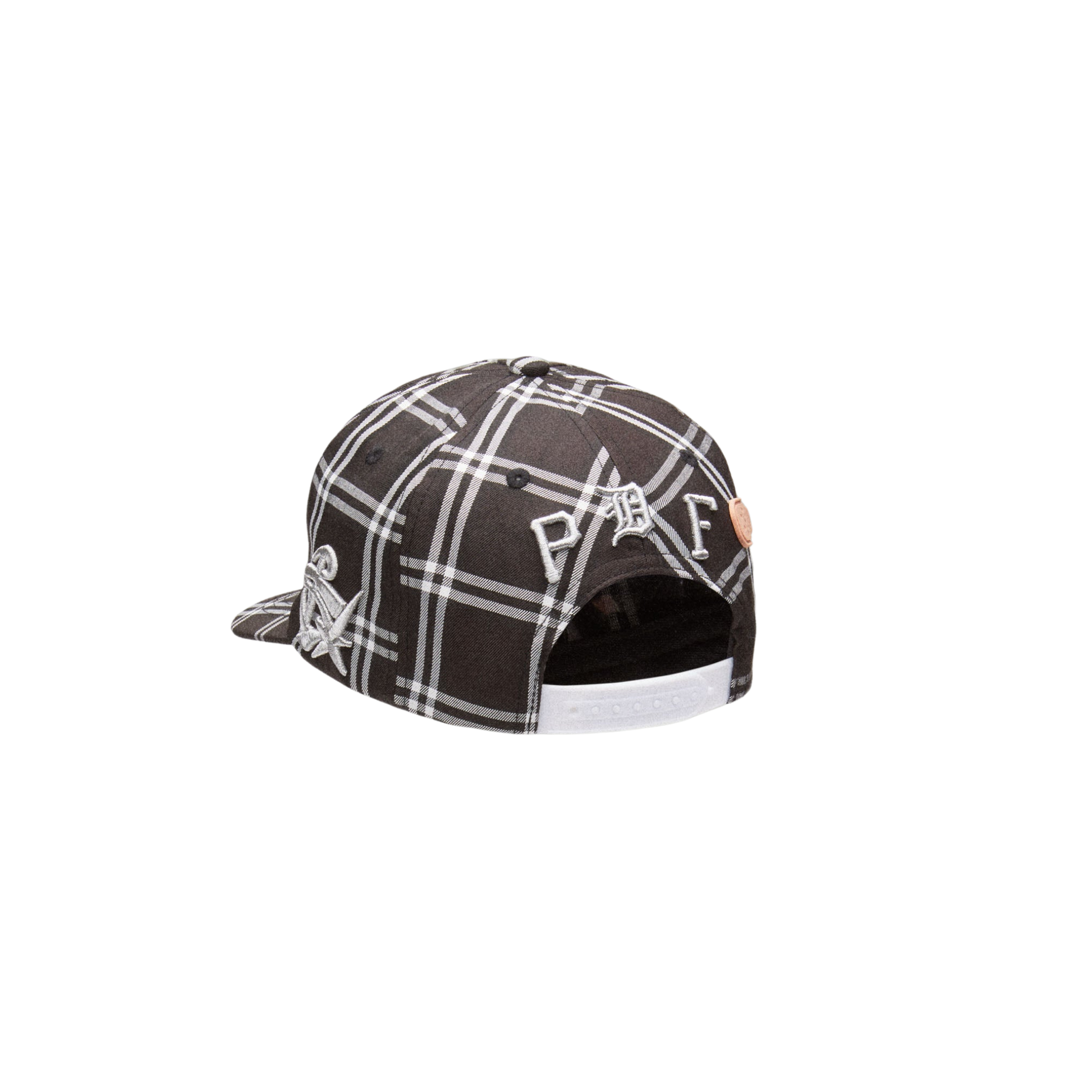 BASEBALL CAP CHECK BLACK