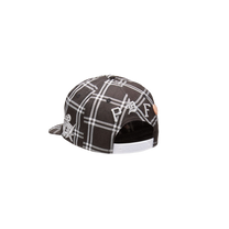 BASEBALL CAP CHECK BLACK