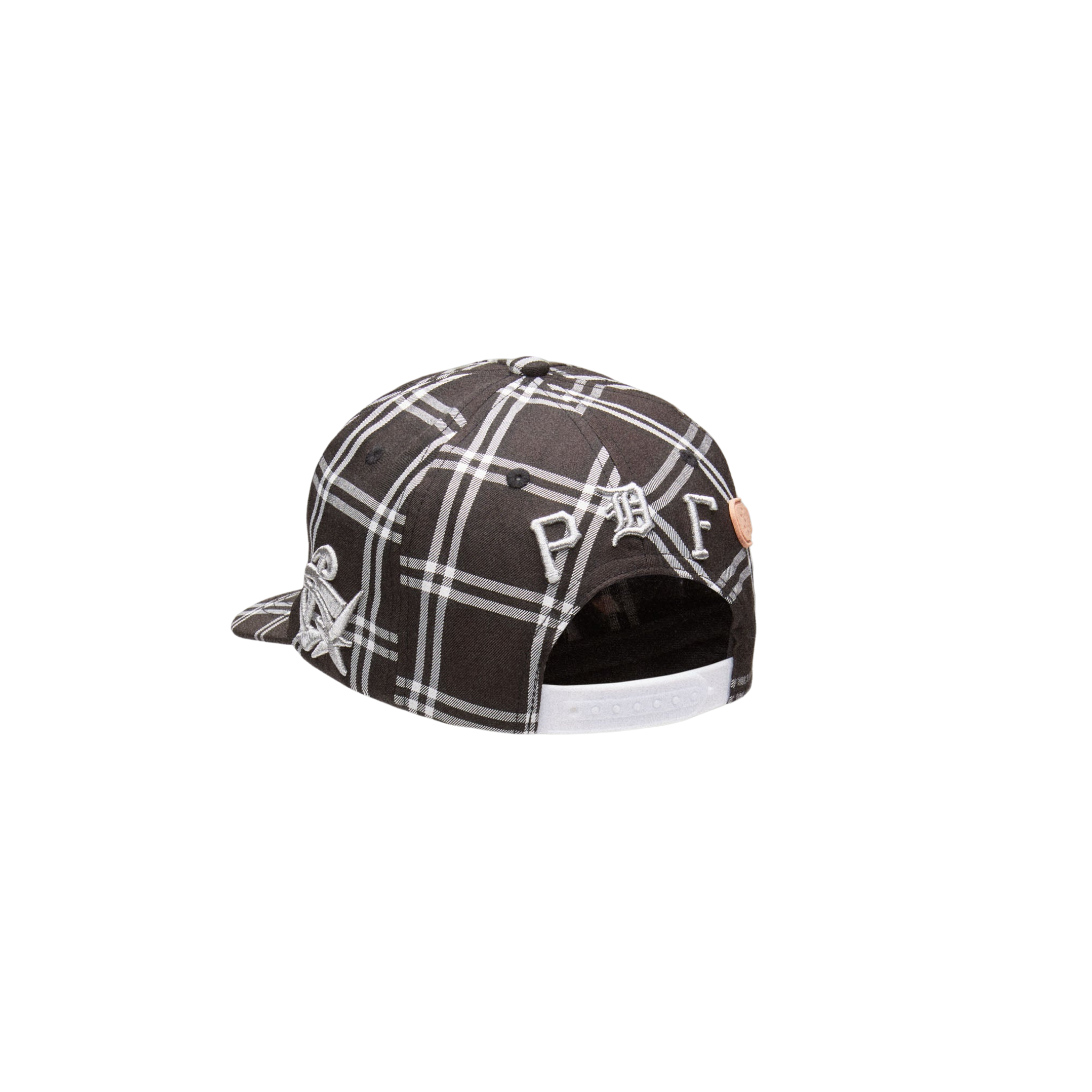 BASEBALL CAP CHECK BLACK