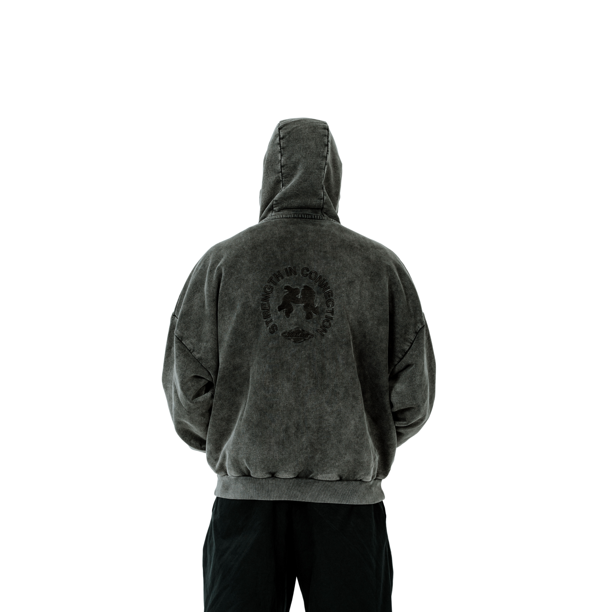 Kolab Black Zip-Up Hoodie