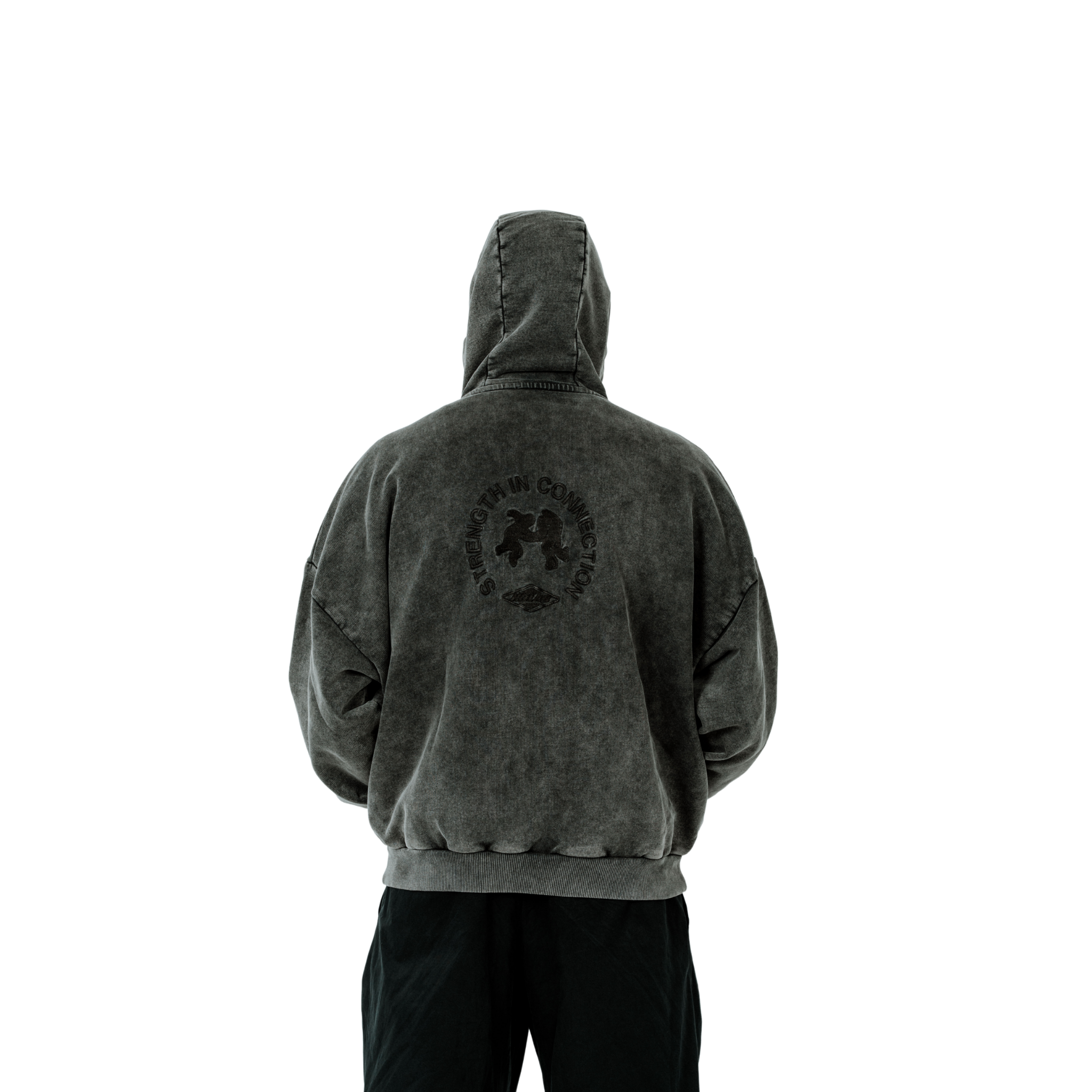 Kolab Black Zip-Up Hoodie