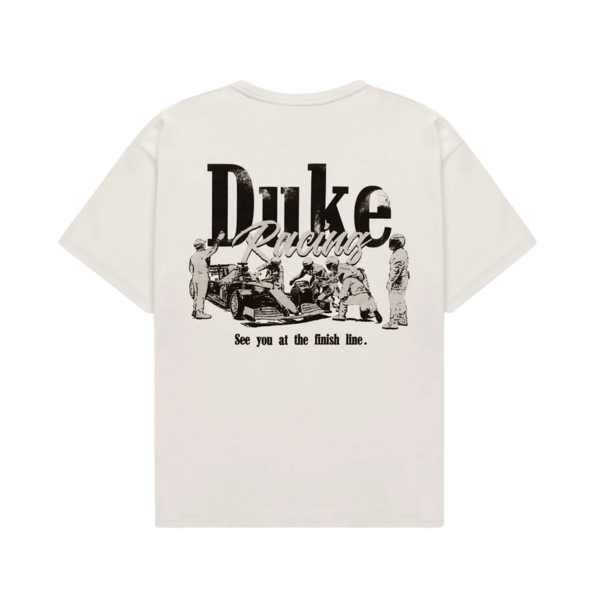 DR Grey Pit Stop Vintage White T-Shirt
