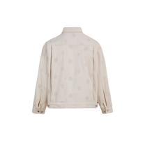 Embroidered Motif Jacket Dirty White