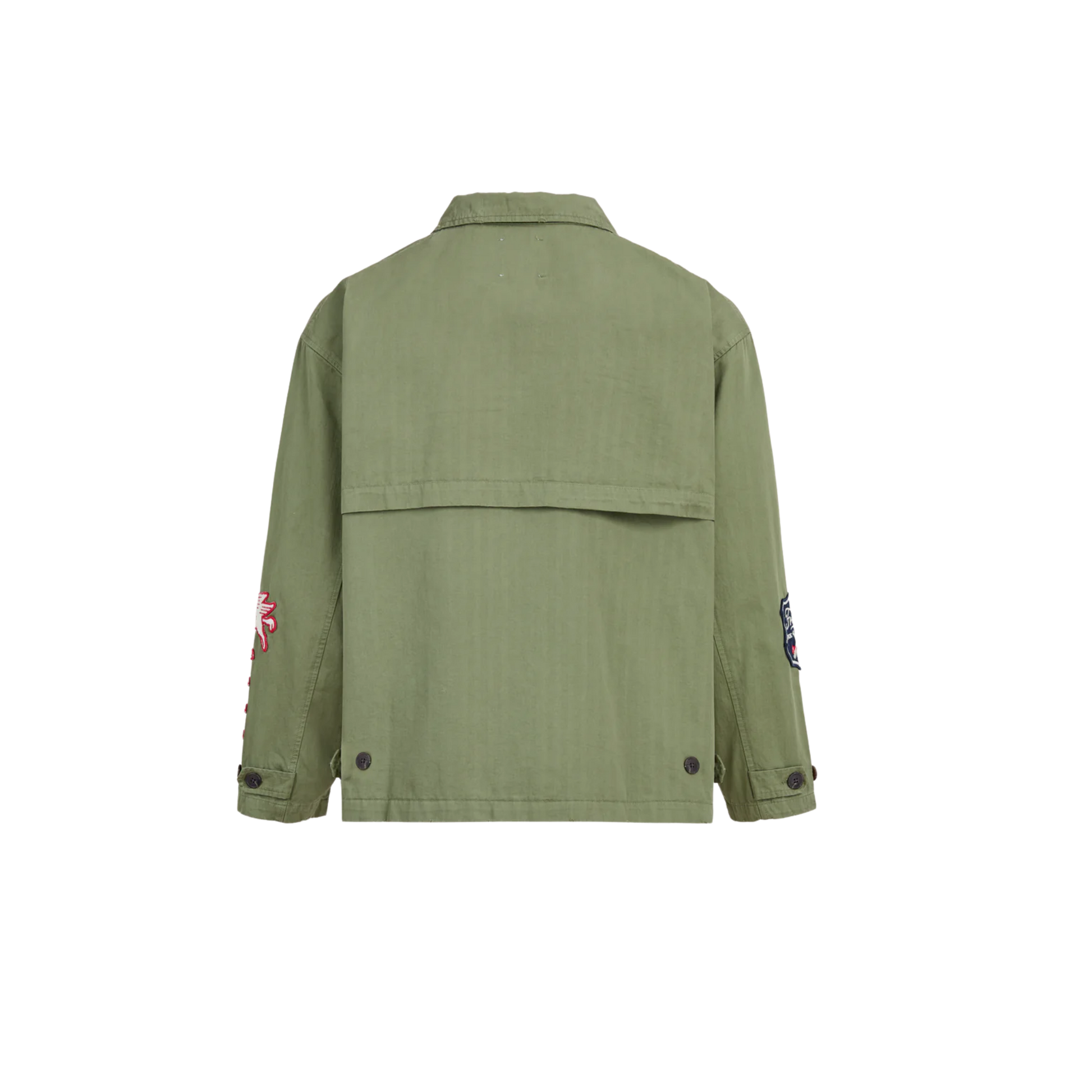 Utility Patchwork Jacket Faded Hunter Green