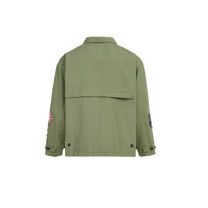 Utility Patchwork Jacket Faded Hunter Green