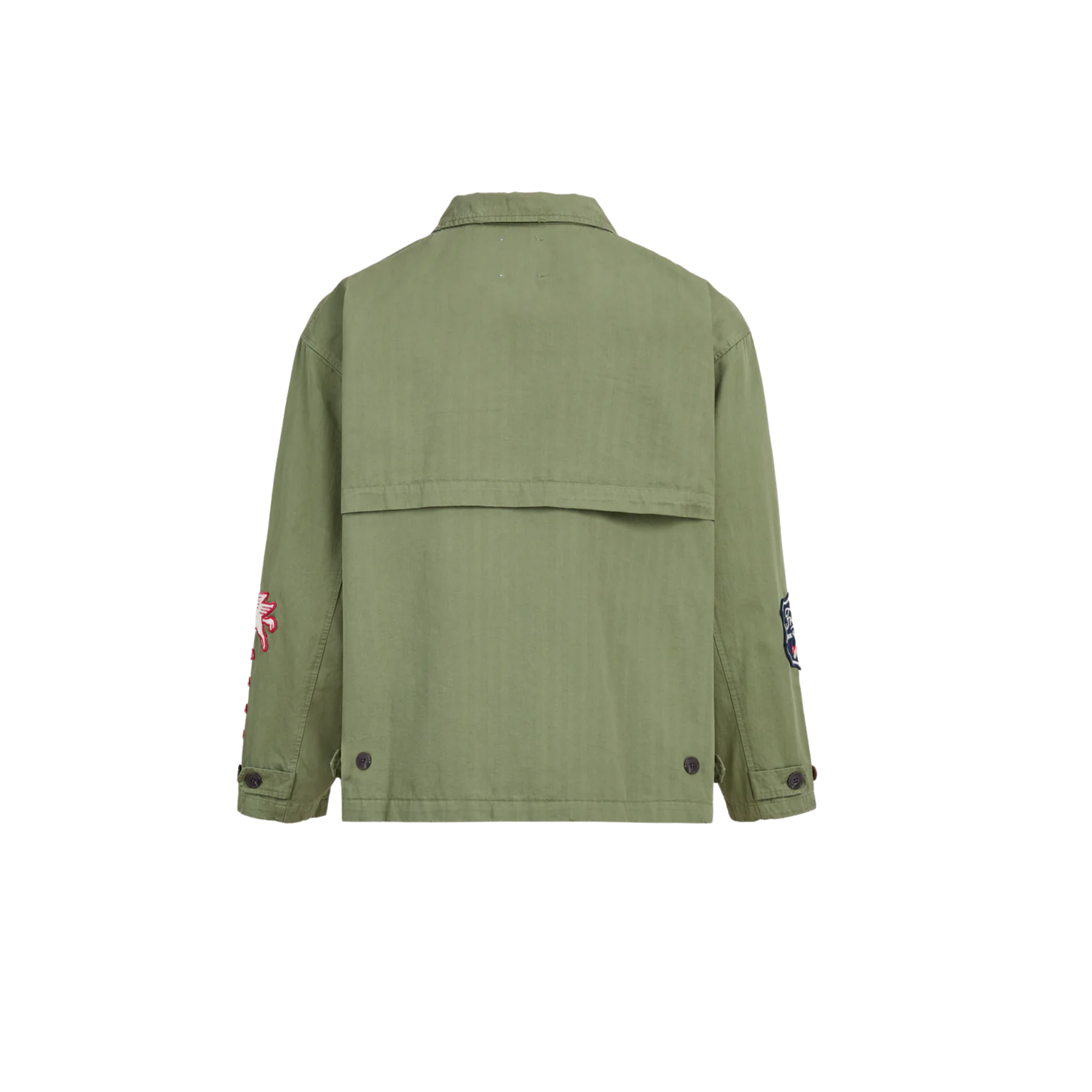Utility Patchwork Jacket Faded Hunter Green