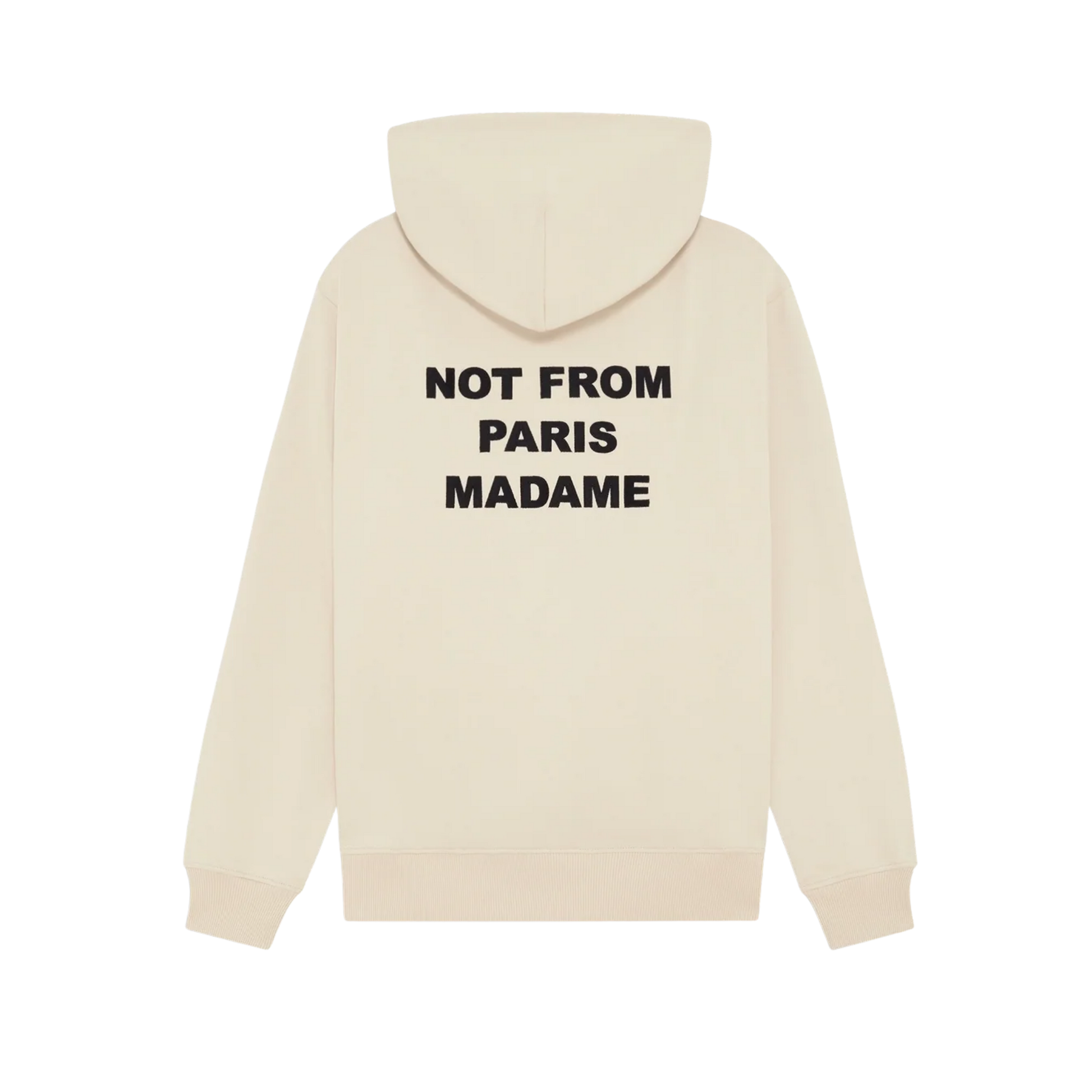 Classic Slogan Hoodie Beige