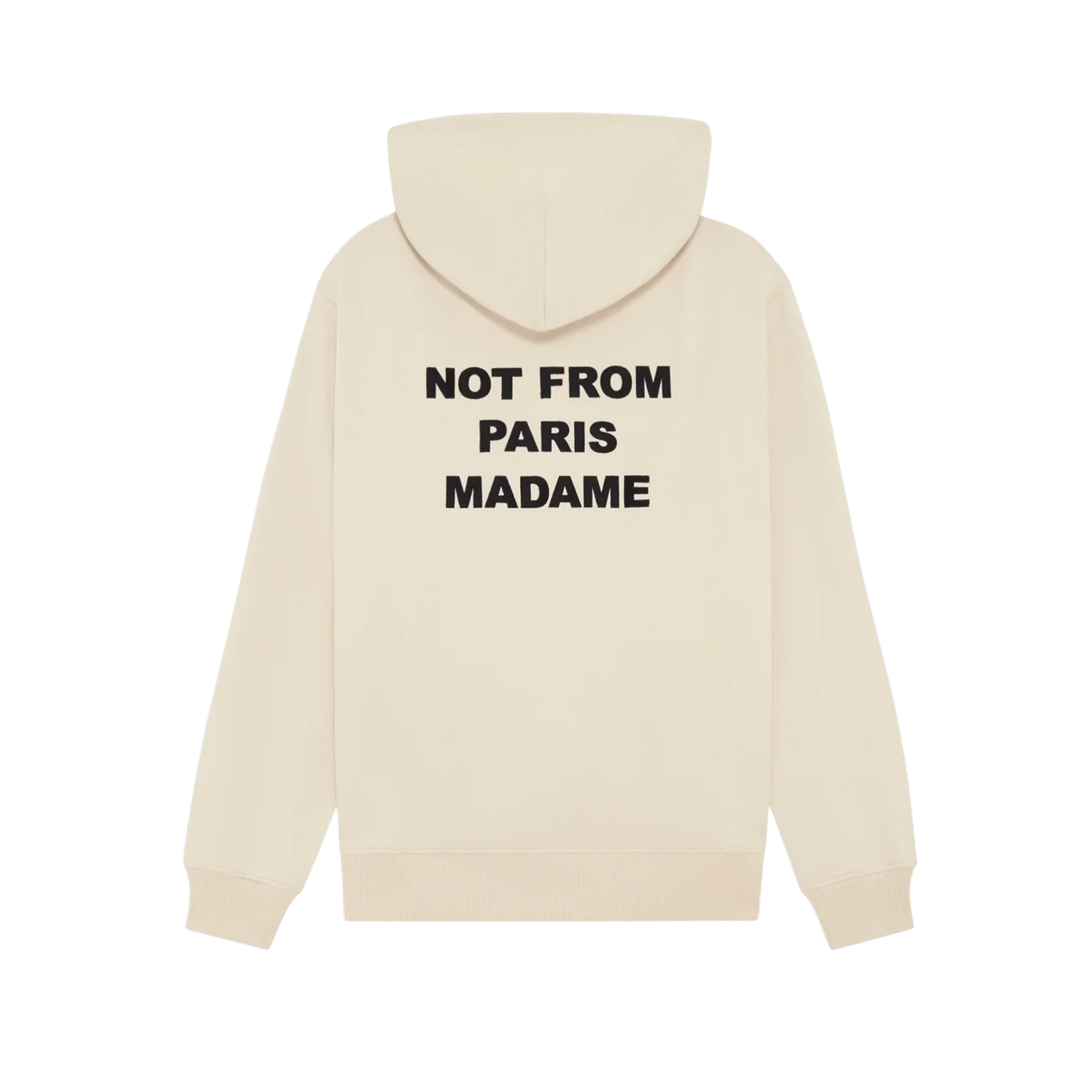 Classic Slogan Hoodie Beige
