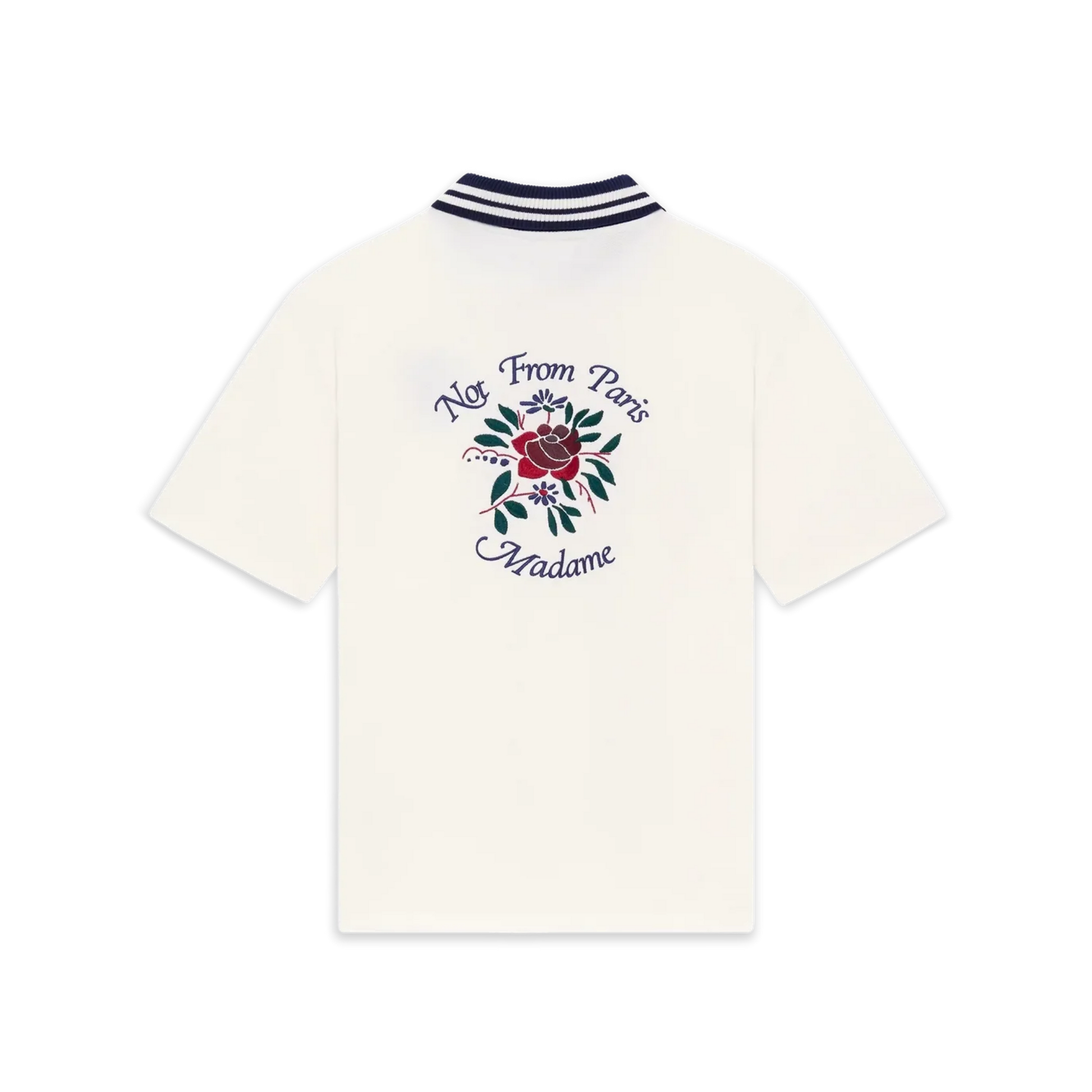 Chemise Piquée Slogan Rose