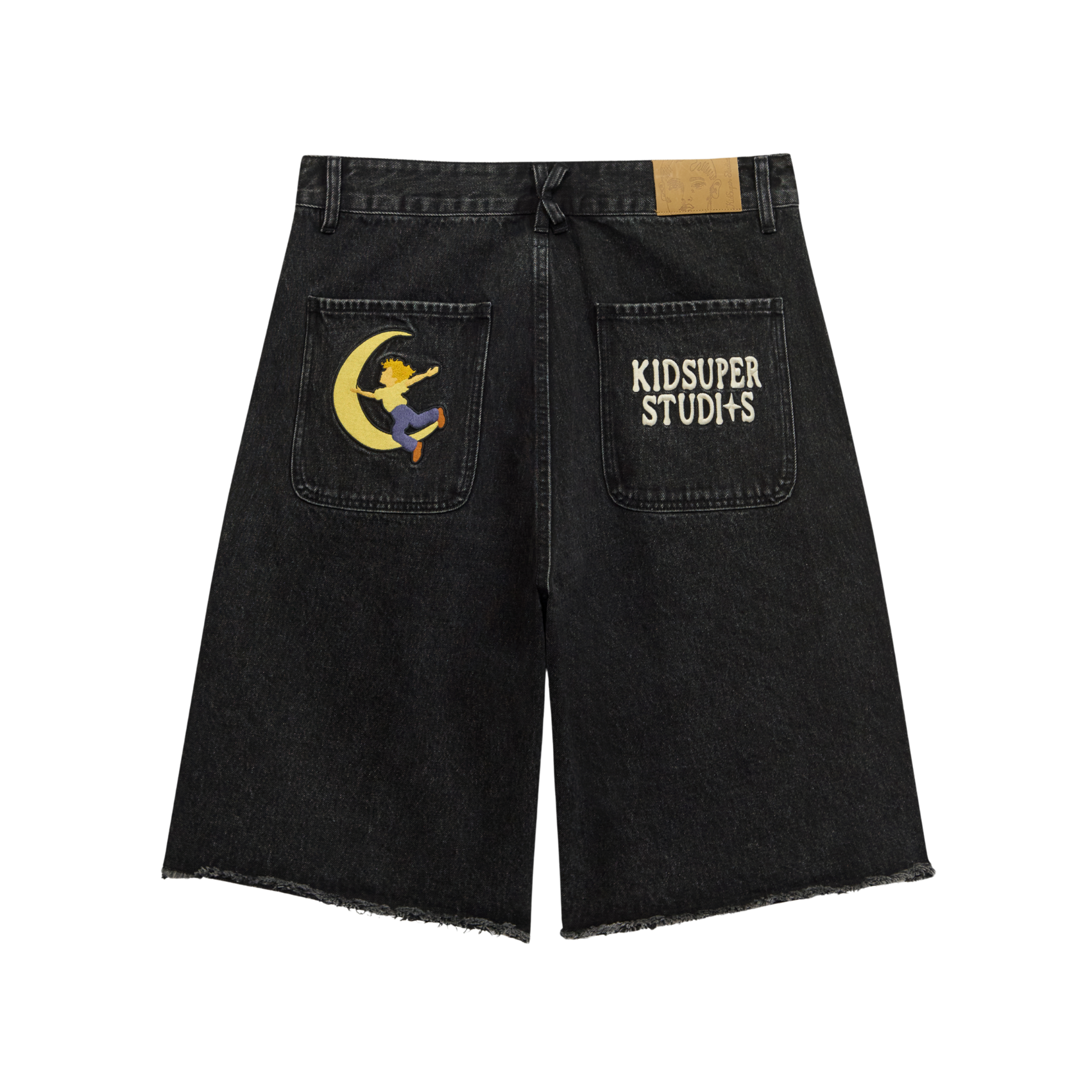 Patches Denim Short Black