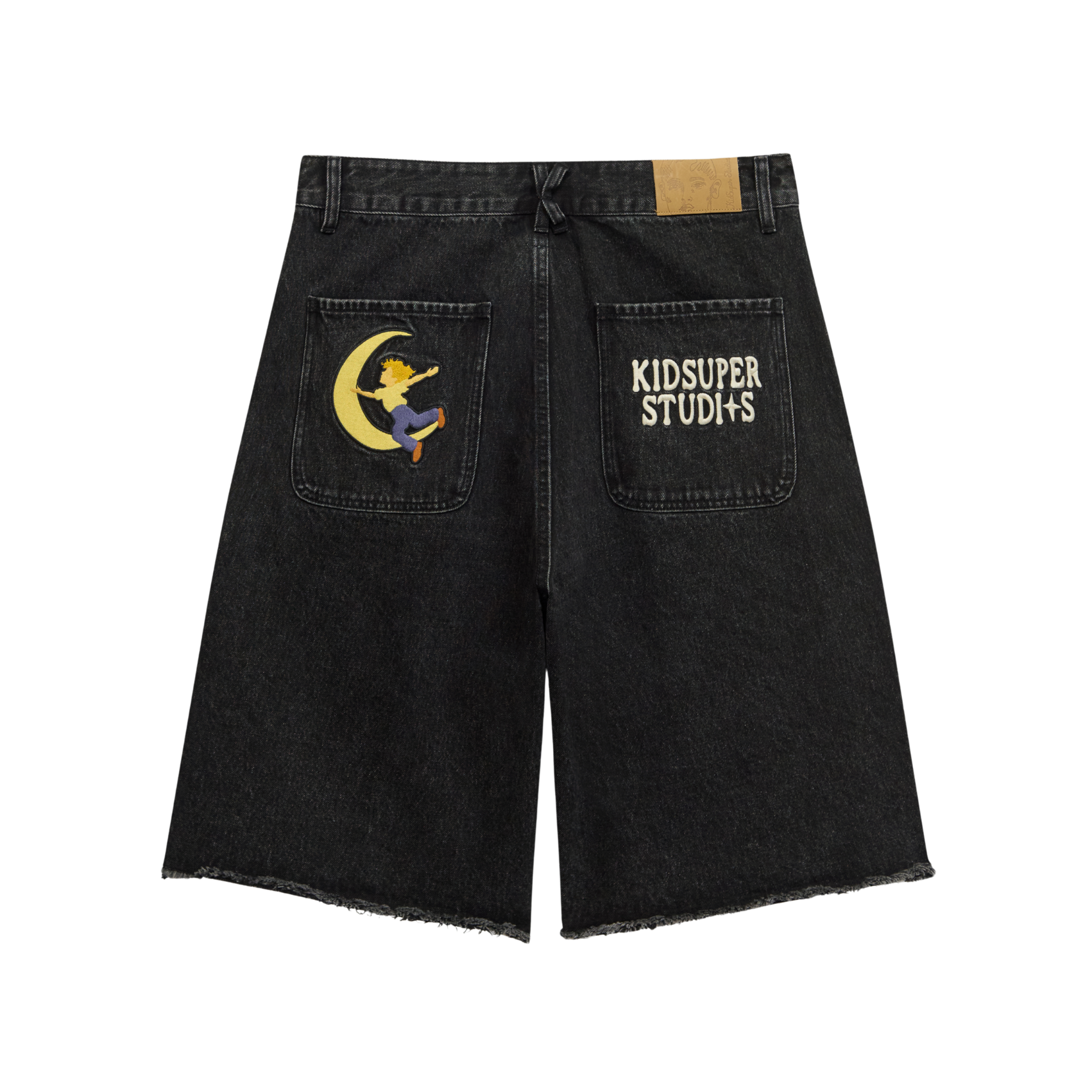 Patches Denim Short Black